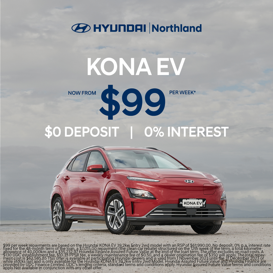 Kona EV $99 per week*